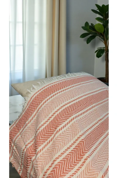 Cottonest Tek Kişilik Yatak Örtüsü Saçaklı - 2