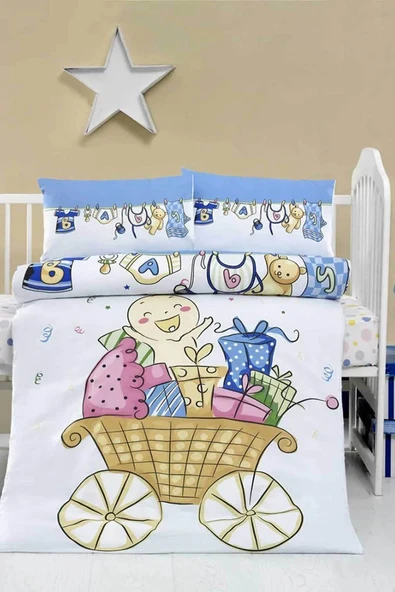 Cottonest BEBEK NEVRESİM SETİ % 100 PAMUK - 1