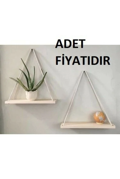 sedanur home Halatlı Raf Kitaplık - Resim 2