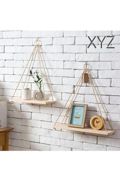XYZ Halatlı Duvar Rafı (1 ADET) - Resim 3
