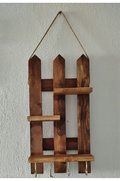 Leur Home Dekoratif Ahşap Anahtarlık ürün görseli 1