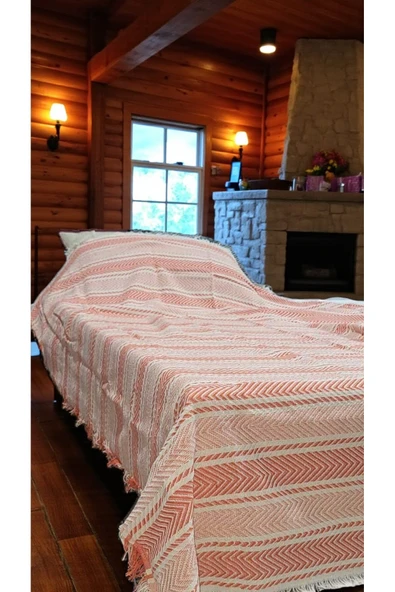 Cottonest Tek Kişilik Yatak Örtüsü Saçaklı - 1