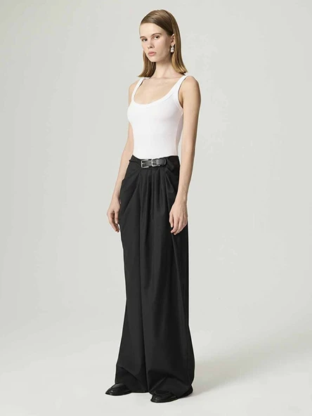 Çift Tokalı Kemer Detaylı Pantolon Nocturne - Resim 3