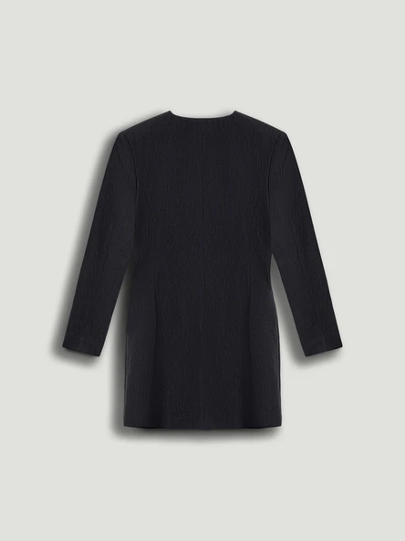 Vatkalı Mini Elbise Nocturne - Resim 3