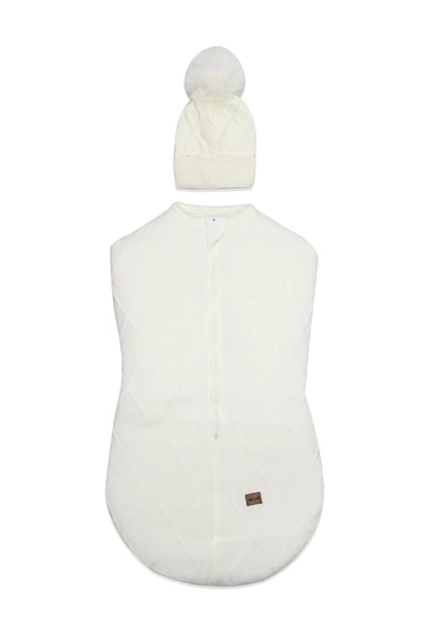 Bistyle Baby İn Swadding Triko Kundak 75108 Ekru - 2