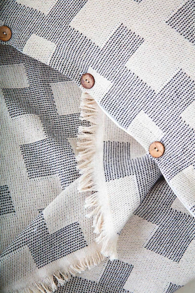 Cottonest Çift Kişilik Pike Yatak Örtüsü Seti İki Yastıklı Saçaklı - 1
