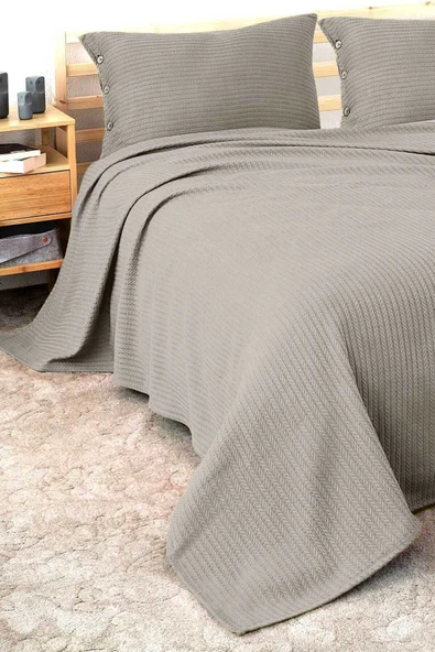 Cottonest Tek Kişilik Yatak Örtüsü Pİke 1 Adet Yastık Kılıfı ürün görseli