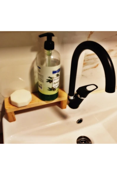 Leur Home Dekoratif Ahşap Stand Sunum Tahtası Mutfak Düzenleyici Sosluk Yağdanlık Yağlık Sıvı Sabun Altlığı - Resim 3