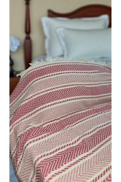Cottonest Tek Kişilik Yatak Örtüsü Saçaklı - 3
