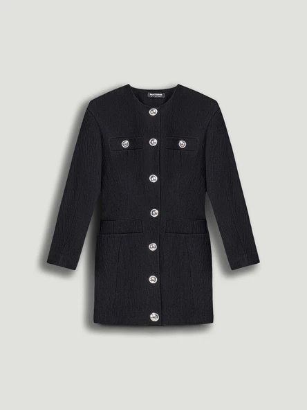 Vatkalı Mini Elbise Nocturne ürün görseli