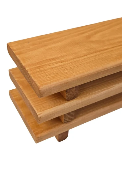 BERENKO Yağdanlık, Sabunluk, Sunumluk Çok Amaçlı Ahşap Mutfak Ve Banyo Organizatör Dekoratif (HAM AĞAÇ) - Resim 3