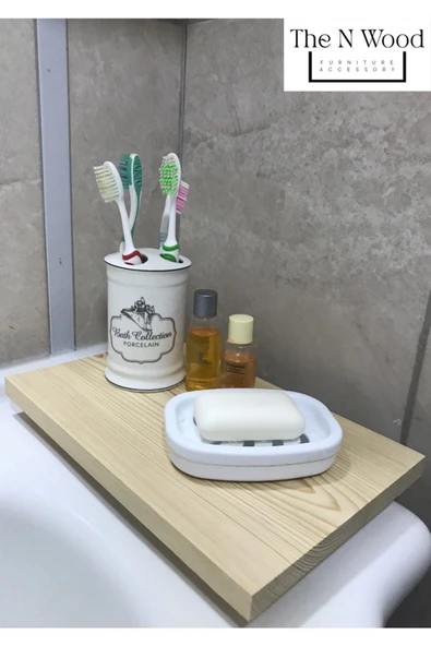 The N Wood Ahşap Ayaklı Kesme Tahtası & Sunumluk Standı ürün görseli