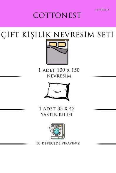 Cottonest BEBEK NEVRESİM SETİ % 100 PAMUK - 2