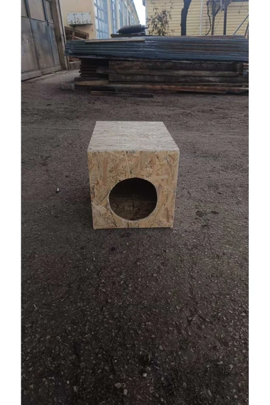 Renkli Home Yağmura Ve Soğuğa Dayanıklı Osb Kedi Evi Su Geçirmez - Resim 2