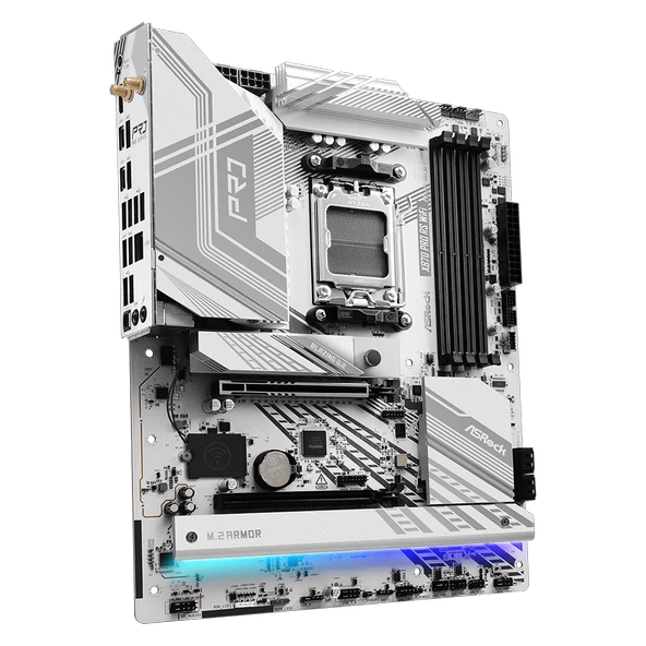 ASROCK X870 Pro RS WIFI 8000MHz DDR5 Soket AM5 M.2 USB 3.2 HDMI ATX Anakart - Resim 3