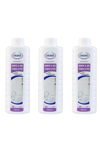 Ersağ Antibakteriyel Banyo & Wc Temizleyici 1000 ml. * 3 Adet