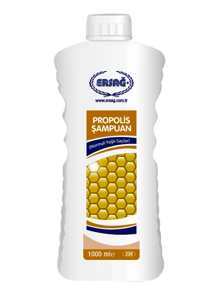 Ersağ PROPOLİSLİ ŞAMPUAN (NORMAL-YAĞLI SAÇLAR) 1000 ML - 1