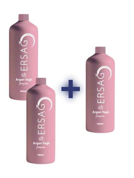 Ersağ ARGAN YAĞLI ŞAMPUAN 1000 ML (2 ALANA 1 HEDİYE) - 1