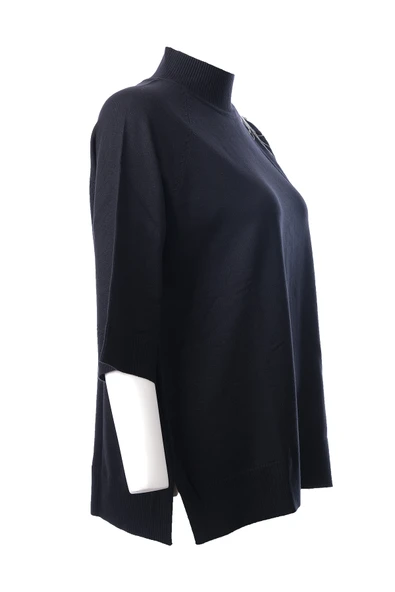 On Omzu Zincir İşlemeli Triko Kazak On - 12