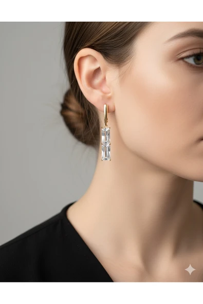 bettin tasarım Xuping Zarafet Kadın Çelik Küpeleri - Resim 2