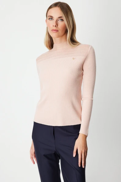 On Aksesuar Detaylı Triko Kazak On - 4