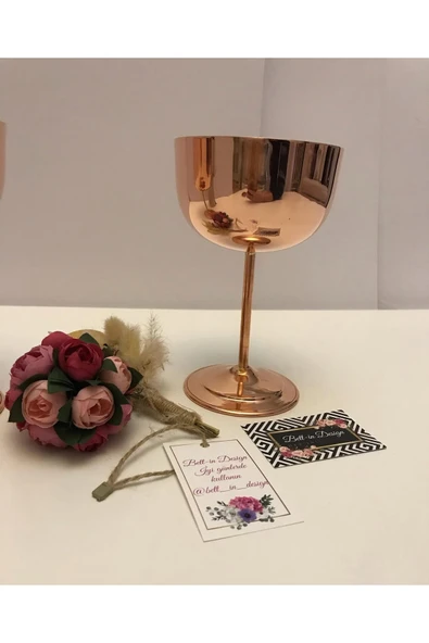 bettin tasarım Bakır şarap kadehi - 2
