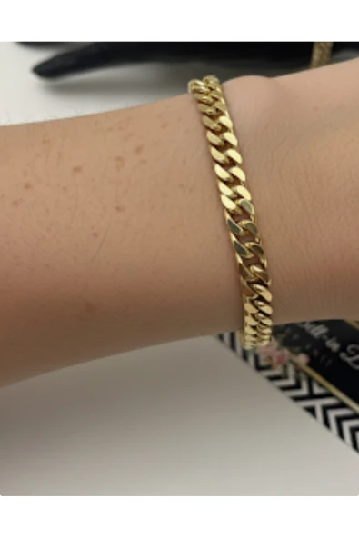 bettin tasarım Xuping 14k Altın Kaplama Çelik Kalın Kuyumcu Model Kadın Bileklik ürün görseli