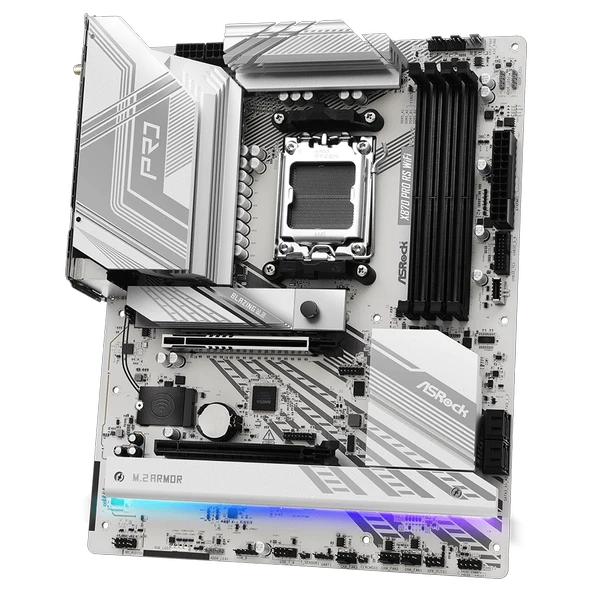 ASROCK X870 Pro RS WIFI 8000MHz DDR5 Soket AM5 M.2 USB 3.2 HDMI ATX Anakart - Resim 4