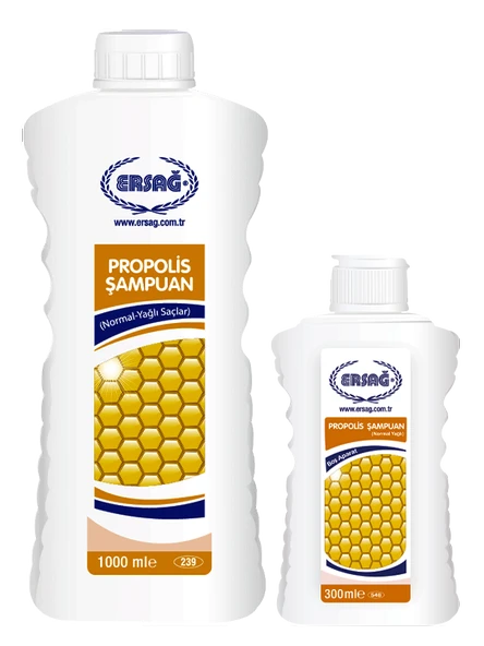 Ersağ APARATLI PROPOLİSLİ (NORMAL-YAĞLI) ŞAMPUAN 1000 ML - 1
