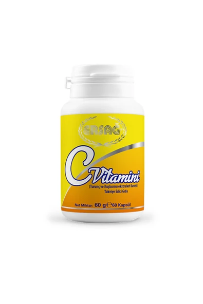 Ersağ C Vitamini Kapsül (Turunç Ve Kuşburnu Ekstreleri İlaveli ) - 1