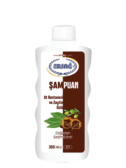 Ersağ AT KESTANESİ VE ZEYTİN ÖZLÜ ŞAMPUAN 300 ML - 1