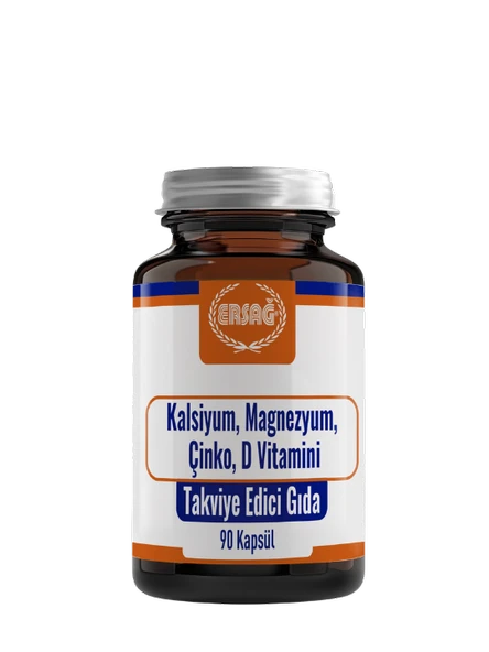 Ersağ KALSİYUM, MAGNEZYUM, ÇİNKO, D VİTAMİNİ ürün görseli