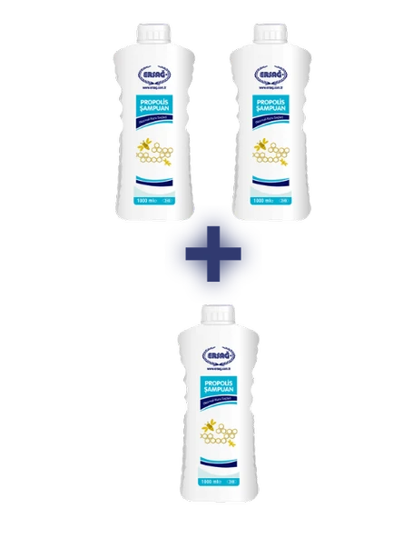 Ersağ PROPOLİSLİ ŞAMPUAN (NORMAL-KURU SAÇLAR) 1000 ML (2 ALANA 1 HEDİYE) - 1