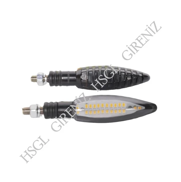 HSGL Motosiklet LED Sinyal 1011 Sarı Işık Takım E Belgeli