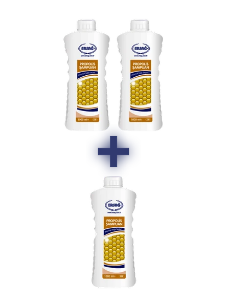 Ersağ PROPOLİSLİ ŞAMPUAN (NORMAL-YAĞLI SAÇLAR) 1000 ML (2 ALANA 1 HEDİYE) - 1