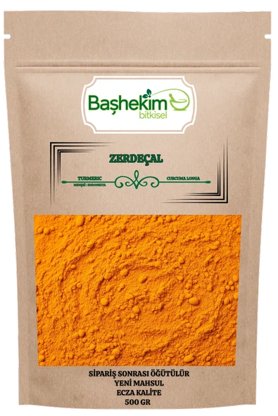 Zerdeçal Öğütülmüş Toz Sipariş Sonrası Öğütülür Yağı Alınmamış Karışım İçermez 500 Gr ürün görseli