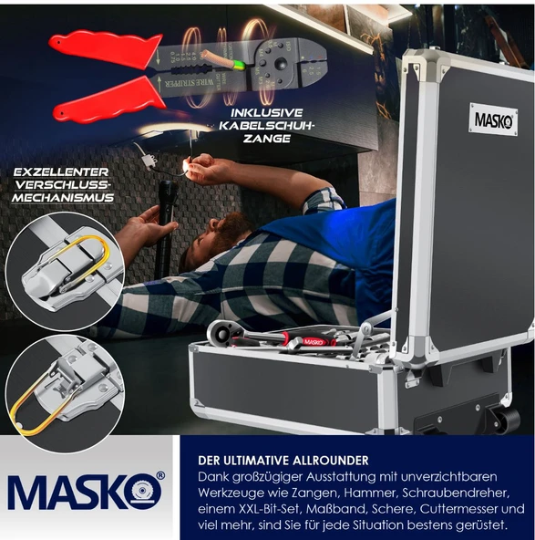 1400 Parçayla Dolu Alet Çantası - 7