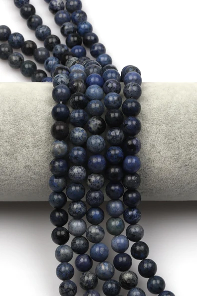 Dumortierit Doğal Taş Dizi 8 mm Küre Kesim ürün görseli