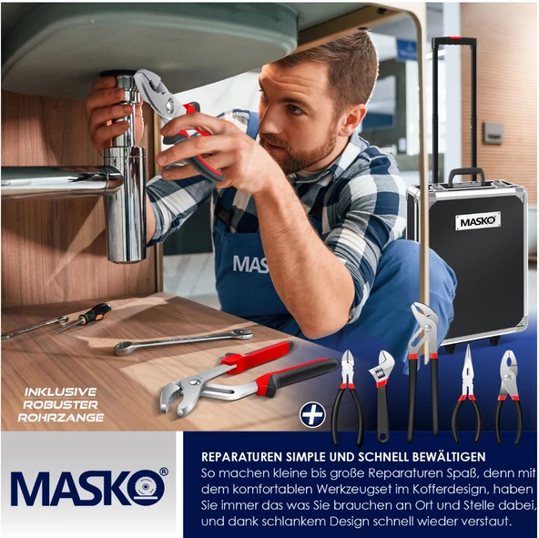 1400 Parçayla Dolu Alet Çantası - 9