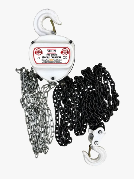 Shun Manuel 1000 Kg 3 Metre Zincirli Caraskal  - 1 Ton 3 Metre ürün görseli