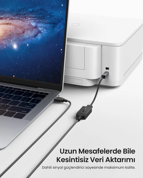 UGREEN USB 2.0 Uzatma Kablosu ile aktif Wi-Fi amplifikatör, 5 m, 10319 - 5