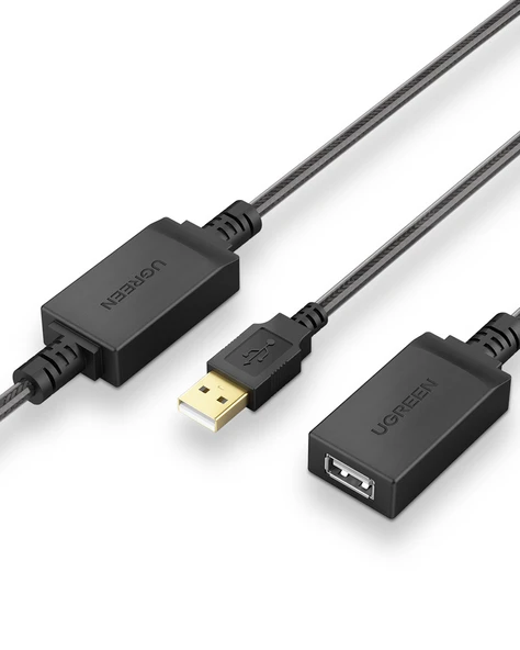 UGREEN USB 2.0 Uzatma Kablosu ile aktif Wi-Fi amplifikatör, 5 m, 10319