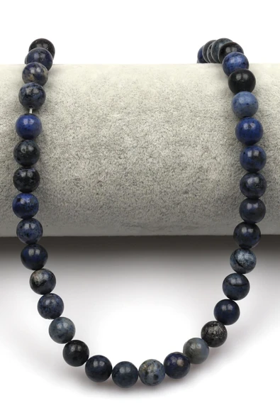 Dumortierit Doğal Taş Dizi 8 mm Küre Kesim - Resim 2