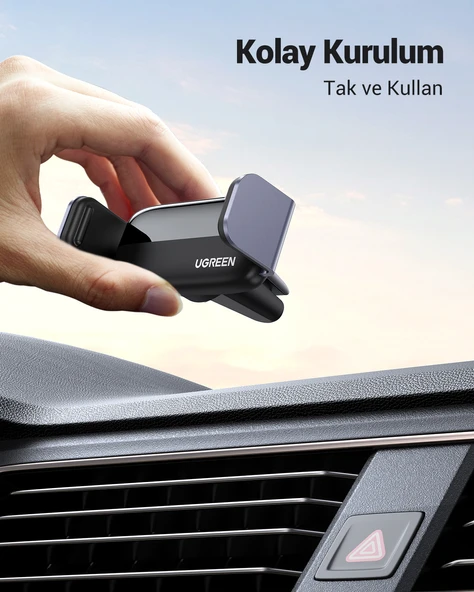 UGREEN Araç İçi Telefon Tutucu 360 Derece Dönebilir Air Vent, 10422 - 7