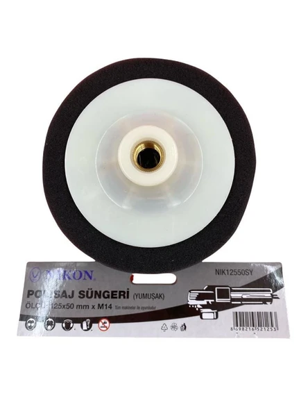 Nikon 12550SY Polisaj Süngeri 125 mm Siyah Yumuşak ürün görseli