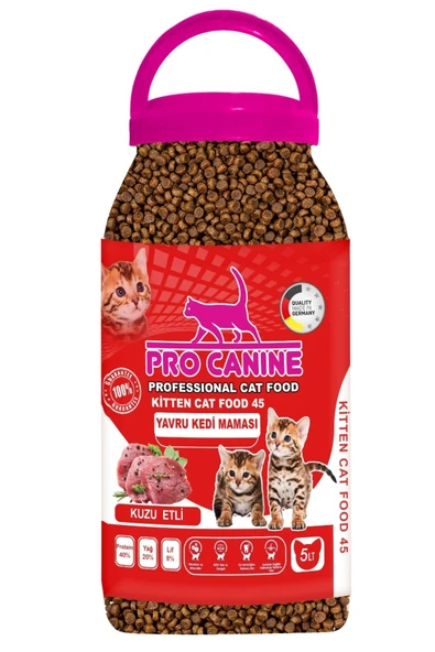 Professional Kuzu Etli Kitten Kedi Maması 5 lt - 1