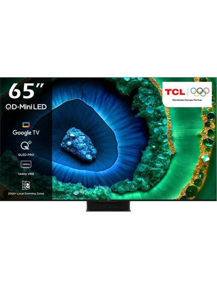 TCL 65C855GTV 65'' 164 Ekran Uydu Alıcılı 4K Ultra HD Smart Google QLED TV - 1