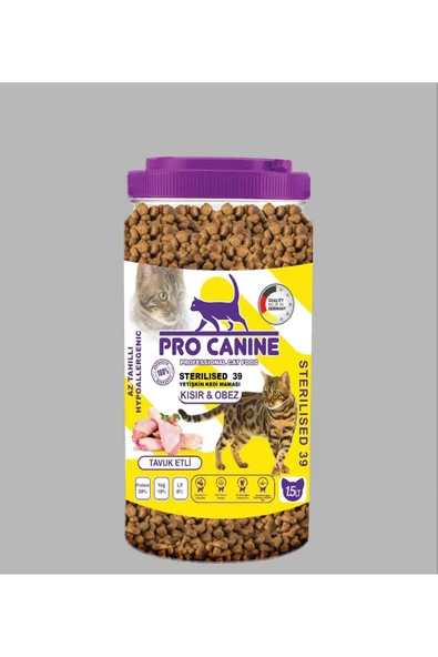 PROFESYONEL KISIR & OBEZ KEDİ MAMASI 1,5 LT X 3 ADET =4,5 LT TOPLAM - Resim 6