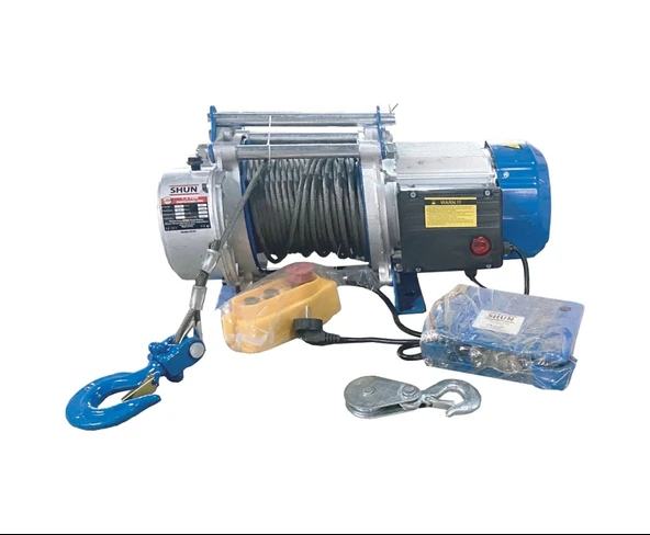 Shun 1500 Kg Profesyonel 220 Volt 30 Metre Vinç - 1,5 Ton 30 Metre ürün görseli