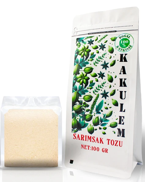 Kakulem SERTİFİKALI 100 GR Yerli Taş Köprü Sarımsak Tozu ürün görseli